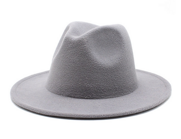 STANDARD BRIM FEDORA (GREY)