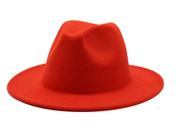 STANDARD BRIM FEDORA (RED)