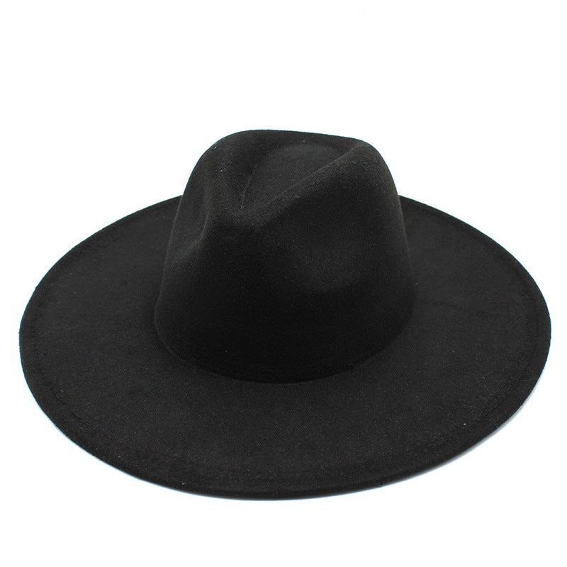 WIDE BRIM FEDORA (BLACK)