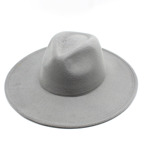 WIDE BRIM FEDORA (GREY)