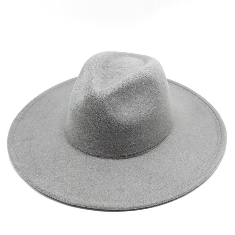 WIDE BRIM FEDORA (GREY)
