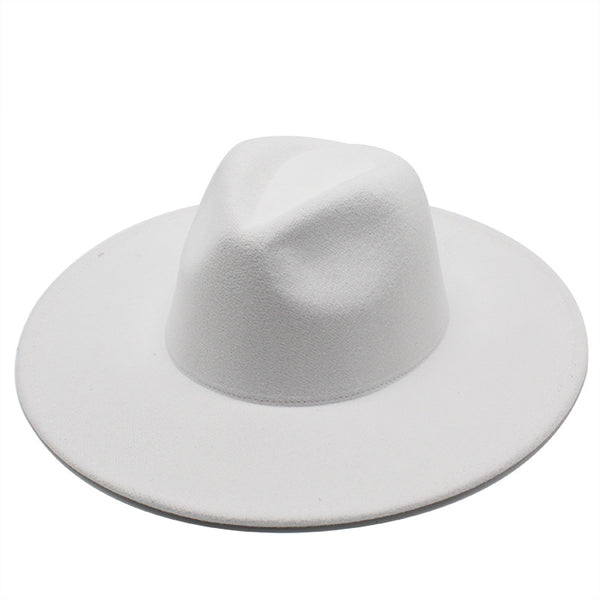 WIDE BRIM FEDORA (WHITE)