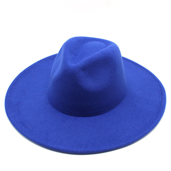 WIDE BRIM FEDORA (BLUE)