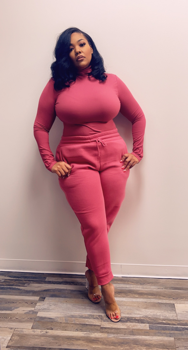 + CLASSIC COMFORT TURTLENECK (ROSE)