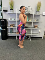 SPLASH OF COLOR MIDI DRESS