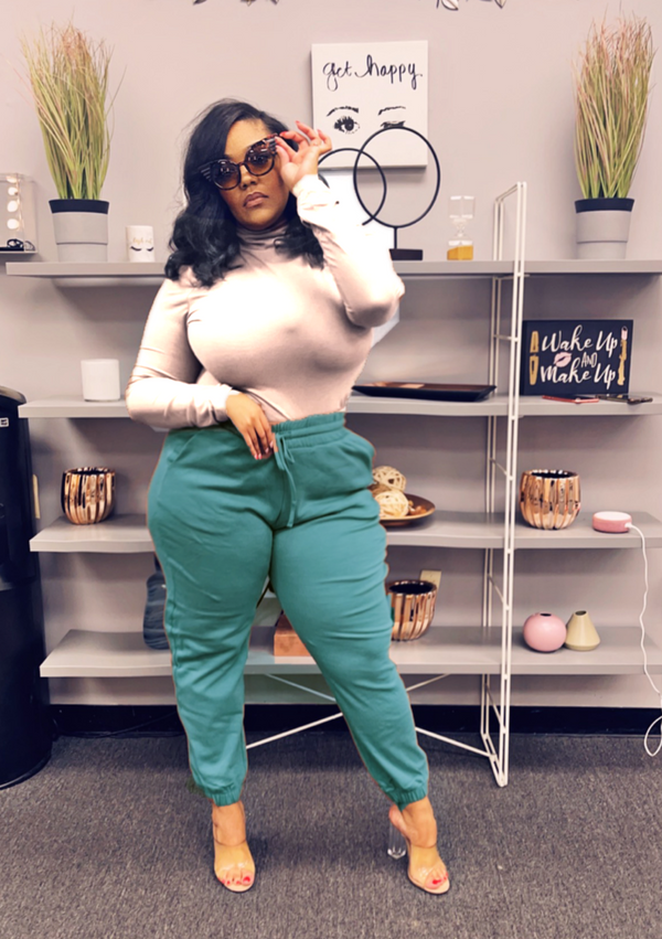 + CLASSIC COMFORT JOGGERS (AQUA TEAL)