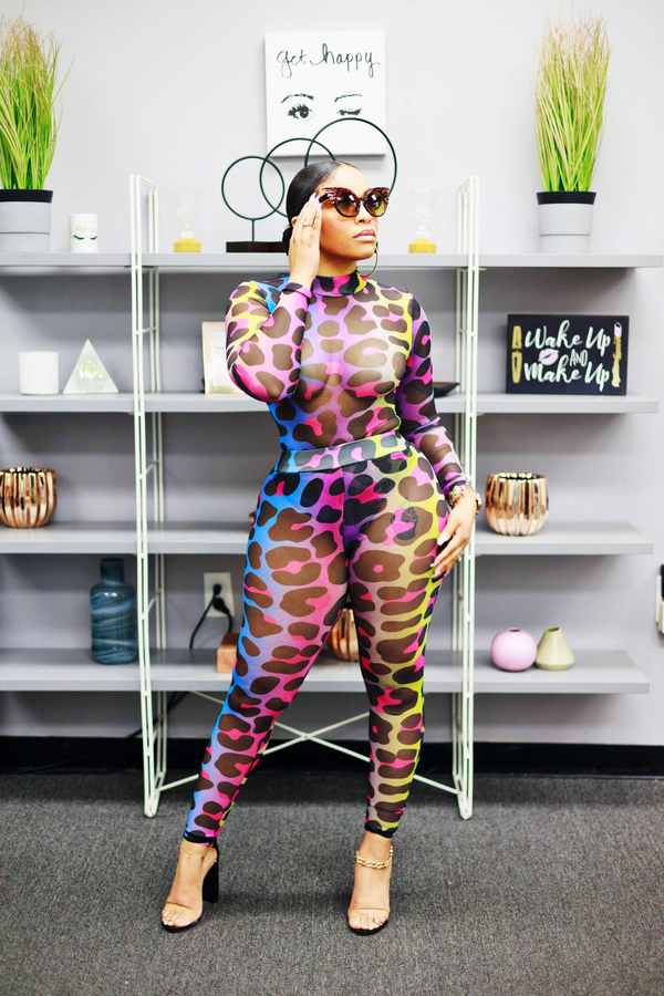FEISTY I AM MESH 2PC SET
