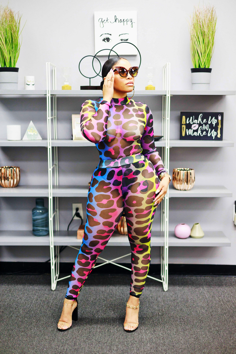 FEISTY I AM MESH 2PC SET