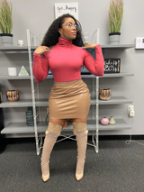 CLASSIC COMFORT TURTLENECK (ROSE)
