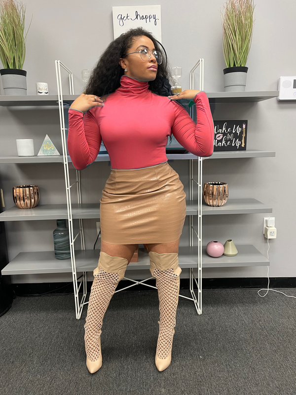 CLASSIC COMFORT TURTLENECK (ROSE)
