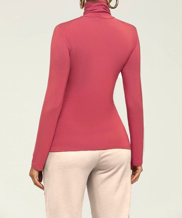 + CLASSIC COMFORT TURTLENECK (ROSE)
