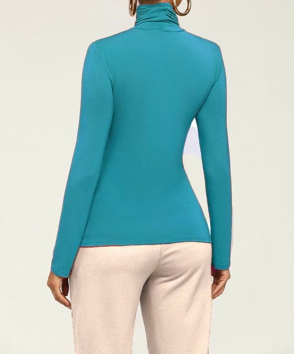 + CLASSIC COMFORT TURTLENECK (TEAL)