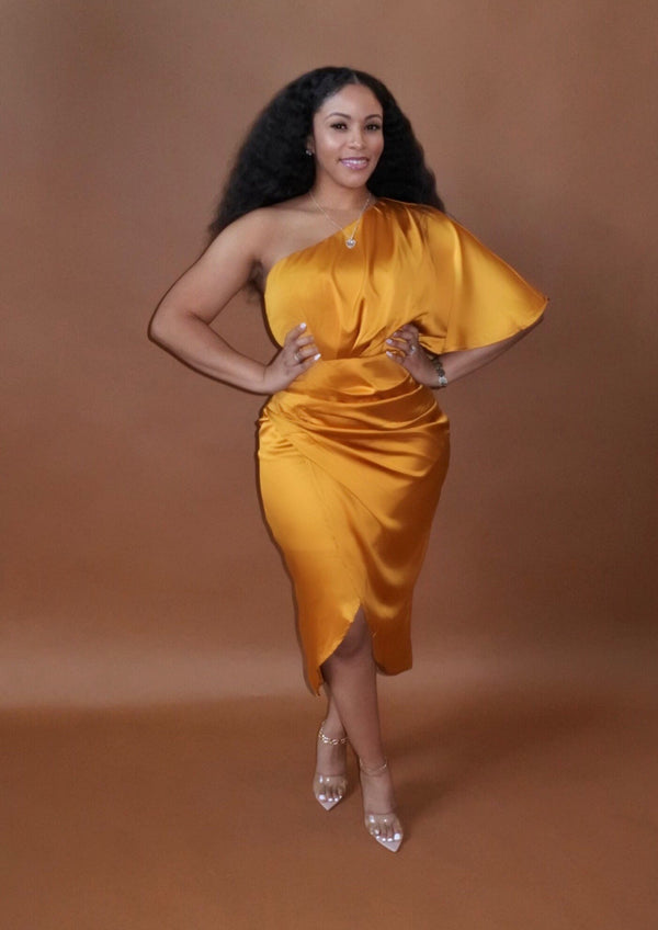 SILK SONIC DRESS (GOLDEN)