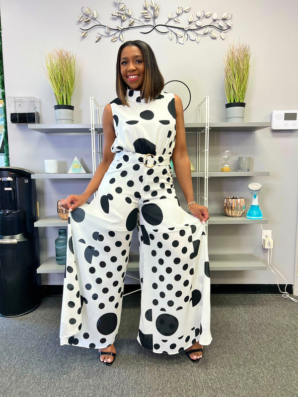 POLKA AROUND JUMPSUIT