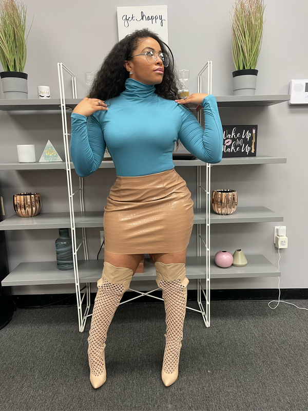CLASSIC COMFORT TURTLENECK (TEAL)