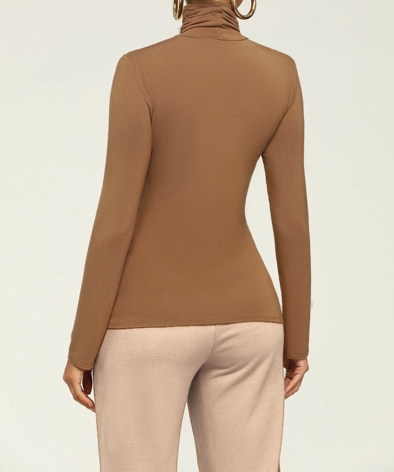 + CLASSIC COMFORT TURTLENECK (CIDER)