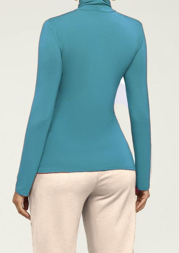 CLASSIC COMFORT TURTLENECK (TEAL)