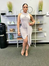 IT'S OK TO STARE DRESS (SILVER)