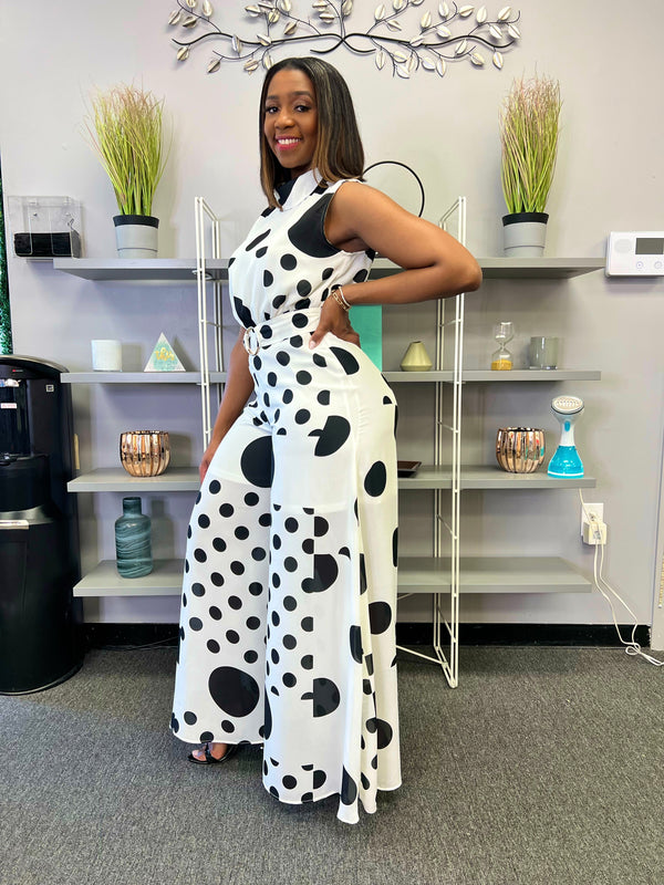 POLKA AROUND JUMPSUIT